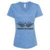 Women's Snow Heather Jersey V-Neck T-Shirt Thumbnail