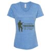 Women's Snow Heather Jersey V-Neck T-Shirt Thumbnail