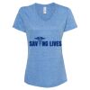 Women's Snow Heather Jersey V-Neck T-Shirt Thumbnail