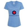 Women's Snow Heather Jersey V-Neck T-Shirt Thumbnail