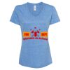Women's Snow Heather Jersey V-Neck T-Shirt Thumbnail