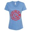 Women's Snow Heather Jersey V-Neck T-Shirt Thumbnail