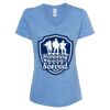Women's Snow Heather Jersey V-Neck T-Shirt Thumbnail