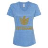 Women's Snow Heather Jersey V-Neck T-Shirt Thumbnail
