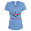 Women's Snow Heather Jersey V-Neck T-Shirt Thumbnail