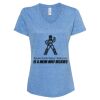 Women's Snow Heather Jersey V-Neck T-Shirt Thumbnail