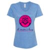 Women's Snow Heather Jersey V-Neck T-Shirt Thumbnail