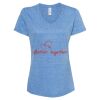 Women's Snow Heather Jersey V-Neck T-Shirt Thumbnail