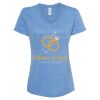 Women's Snow Heather Jersey V-Neck T-Shirt Thumbnail