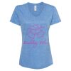 Women's Snow Heather Jersey V-Neck T-Shirt Thumbnail