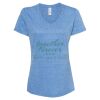 Women's Snow Heather Jersey V-Neck T-Shirt Thumbnail