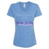 Women's Snow Heather Jersey V-Neck T-Shirt Thumbnail