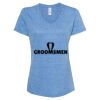 Women's Snow Heather Jersey V-Neck T-Shirt Thumbnail