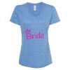 Women's Snow Heather Jersey V-Neck T-Shirt Thumbnail