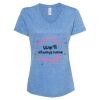 Women's Snow Heather Jersey V-Neck T-Shirt Thumbnail