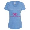 Women's Snow Heather Jersey V-Neck T-Shirt Thumbnail