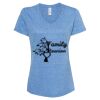 Women's Snow Heather Jersey V-Neck T-Shirt Thumbnail