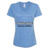 Women's Snow Heather Jersey V-Neck T-Shirt Thumbnail