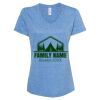 Women's Snow Heather Jersey V-Neck T-Shirt Thumbnail