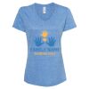 Women's Snow Heather Jersey V-Neck T-Shirt Thumbnail