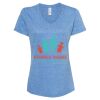 Women's Snow Heather Jersey V-Neck T-Shirt Thumbnail