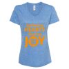 Women's Snow Heather Jersey V-Neck T-Shirt Thumbnail