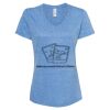 Women's Snow Heather Jersey V-Neck T-Shirt Thumbnail