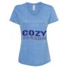 Women's Snow Heather Jersey V-Neck T-Shirt Thumbnail