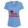 Women's Snow Heather Jersey V-Neck T-Shirt Thumbnail