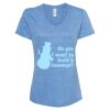 Women's Snow Heather Jersey V-Neck T-Shirt Thumbnail