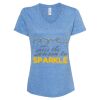 Women's Snow Heather Jersey V-Neck T-Shirt Thumbnail