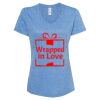 Women's Snow Heather Jersey V-Neck T-Shirt Thumbnail