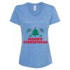 Women's Snow Heather Jersey V-Neck T-Shirt Thumbnail