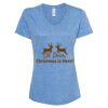 Women's Snow Heather Jersey V-Neck T-Shirt Thumbnail