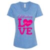Women's Snow Heather Jersey V-Neck T-Shirt Thumbnail