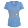 Women's Snow Heather Jersey V-Neck T-Shirt Thumbnail