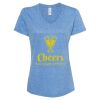 Women's Snow Heather Jersey V-Neck T-Shirt Thumbnail