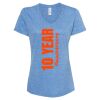 Women's Snow Heather Jersey V-Neck T-Shirt Thumbnail