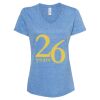 Women's Snow Heather Jersey V-Neck T-Shirt Thumbnail