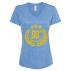 Women's Snow Heather Jersey V-Neck T-Shirt Thumbnail