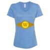 Women's Snow Heather Jersey V-Neck T-Shirt Thumbnail