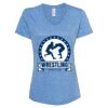 Women's Snow Heather Jersey V-Neck T-Shirt Thumbnail