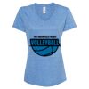 Women's Snow Heather Jersey V-Neck T-Shirt Thumbnail