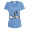 Women's Snow Heather Jersey V-Neck T-Shirt Thumbnail