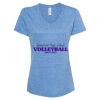 Women's Snow Heather Jersey V-Neck T-Shirt Thumbnail