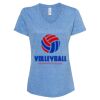 Women's Snow Heather Jersey V-Neck T-Shirt Thumbnail