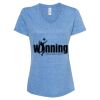 Women's Snow Heather Jersey V-Neck T-Shirt Thumbnail