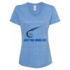 Women's Snow Heather Jersey V-Neck T-Shirt Thumbnail