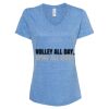 Women's Snow Heather Jersey V-Neck T-Shirt Thumbnail
