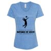 Women's Snow Heather Jersey V-Neck T-Shirt Thumbnail